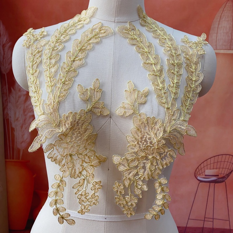 Craft Embellishment - Gold Lace Trim for Wedding DIY