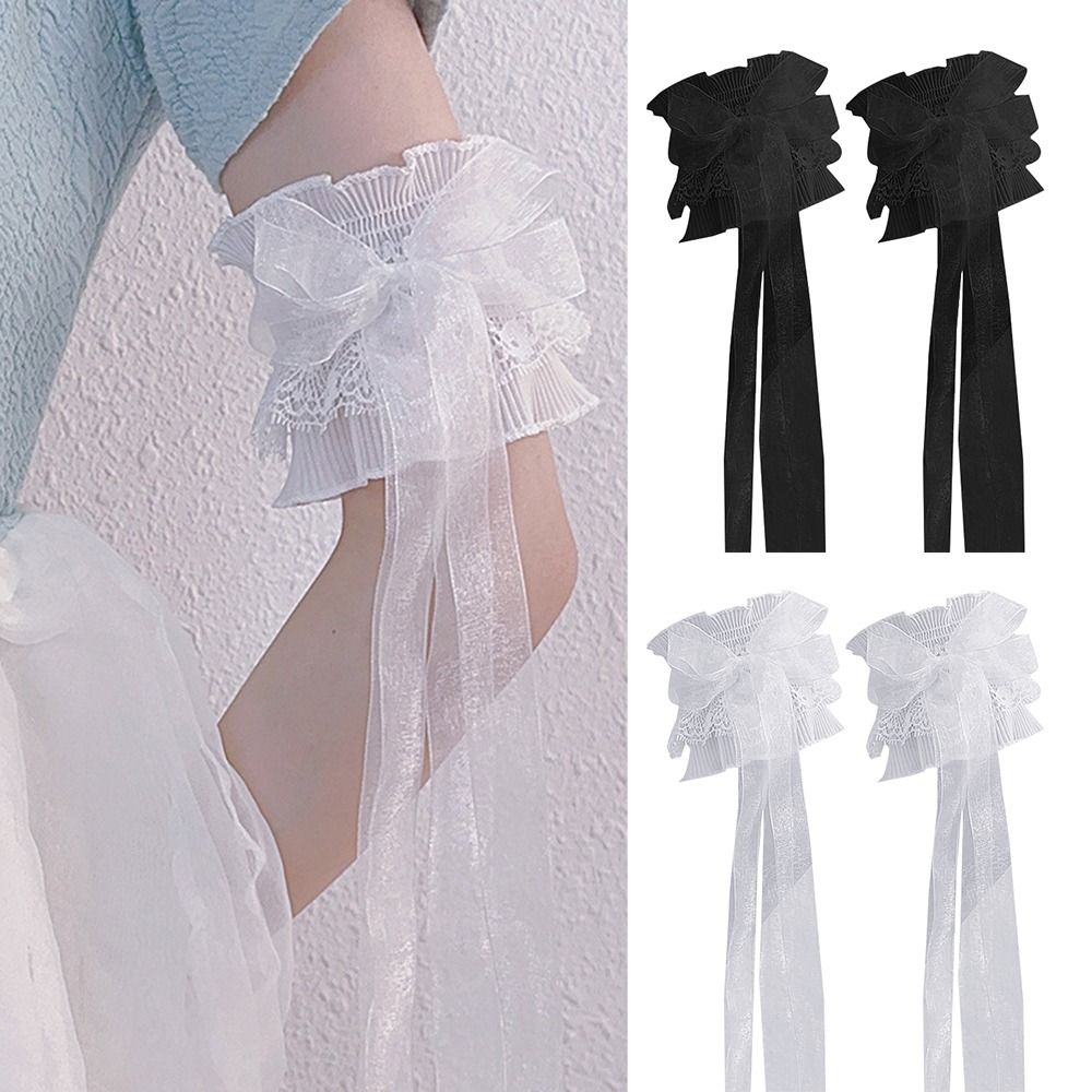 Elastic Lace Trim - Arm Warmers Bowknot Arm Sleeve Elastic