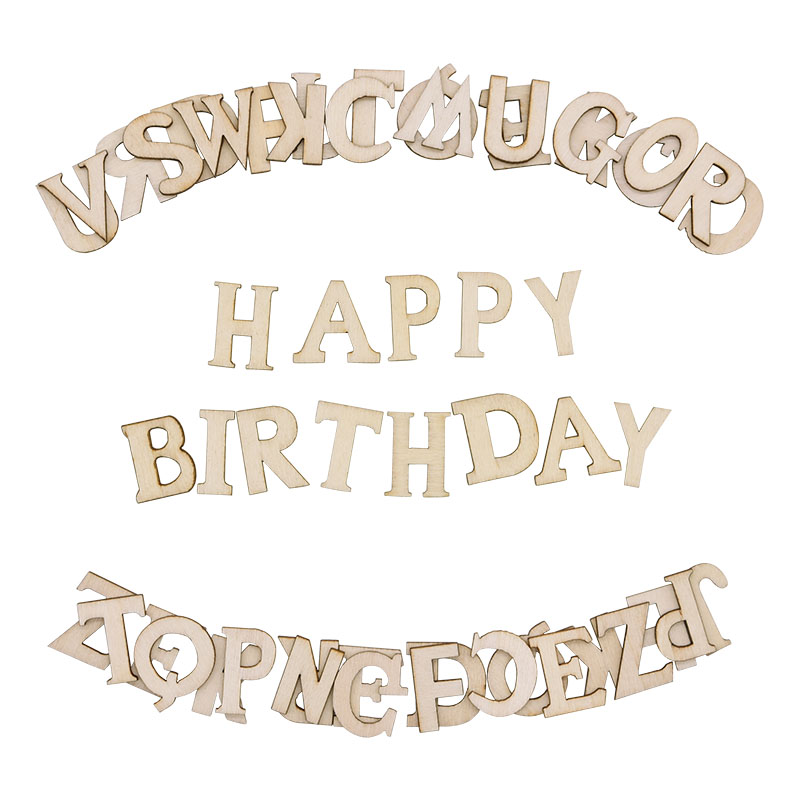 100pcs Letters Wooden Alphabet - Craft Embellishment recension och pris