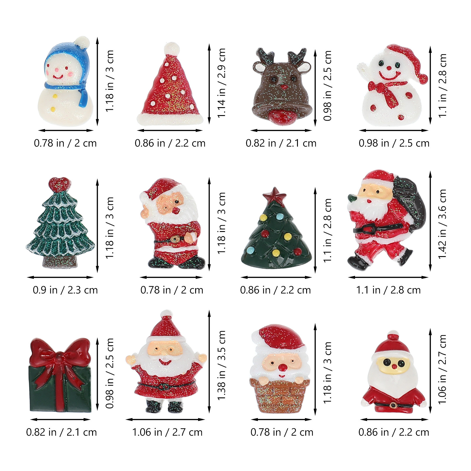50 PCS Embellishment Christmas - Craft Embellishment recension och pris