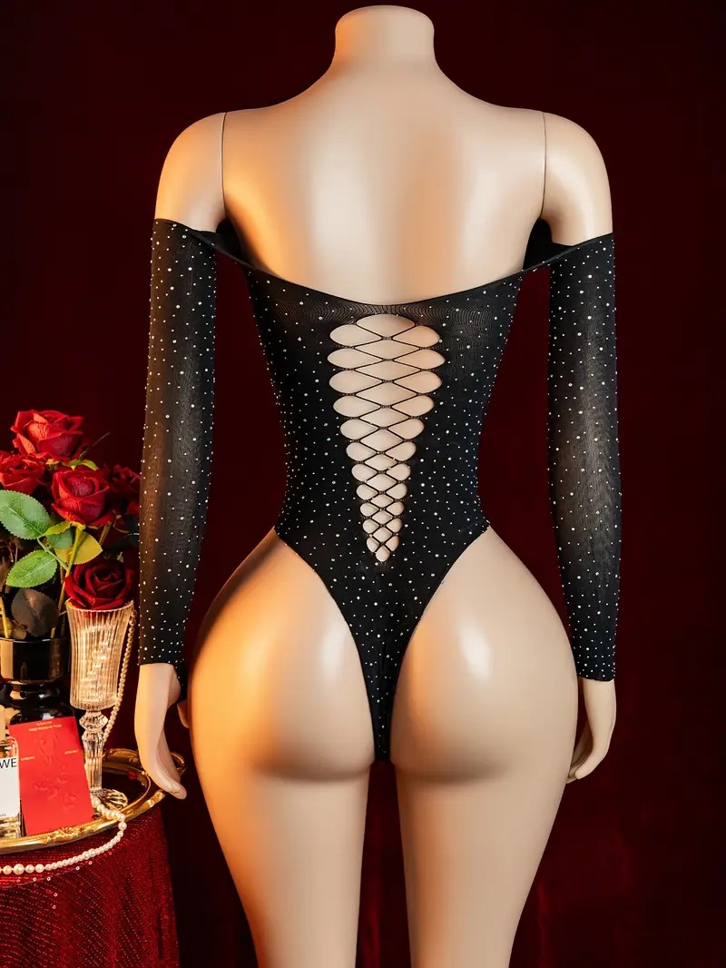 Rhinestone Fishnet Hollow Baby - Crystal Mesh Fabric recension och pris