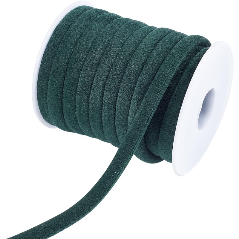 1 Roll 10m 8mm Dark Green Velv - Velvet Ribbon Roll recension och pris