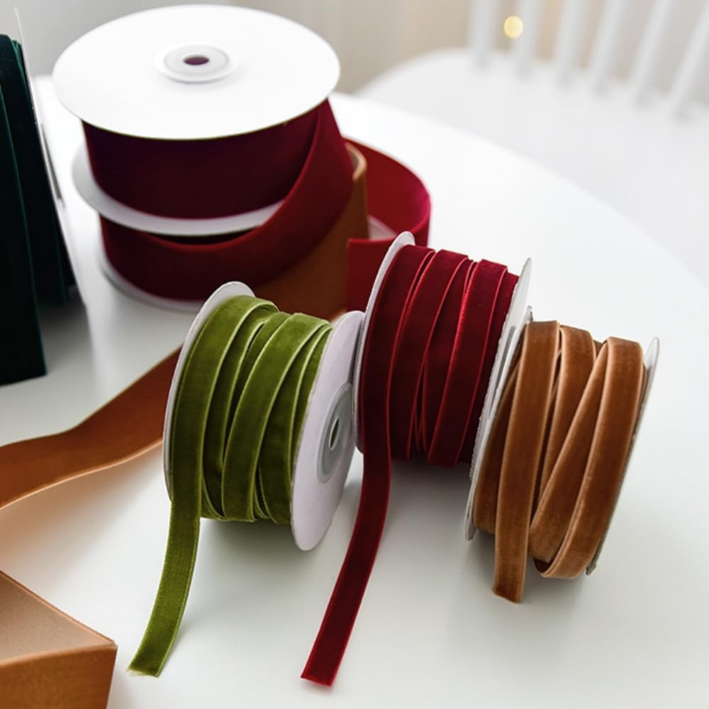 2 Rolls 21.88 Yards 3/8 Inch G - Velvet Ribbon Roll recension och pris