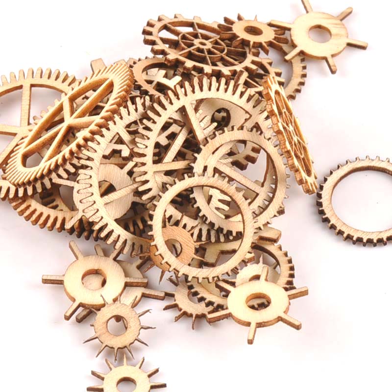 20-40mm 36pcs Unfinished Wood  - Craft Embellishment recension och pris