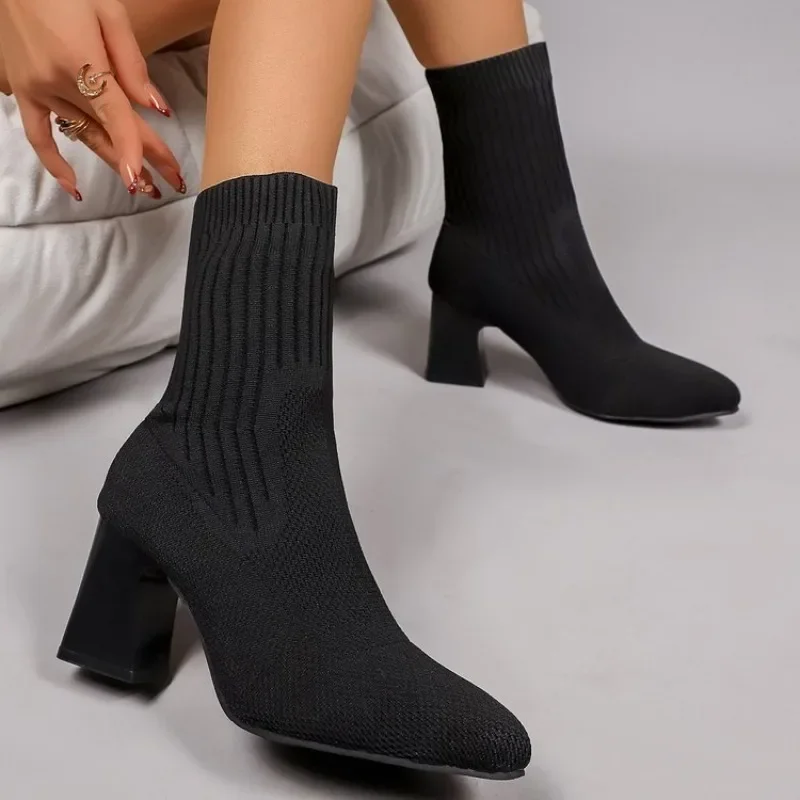 Fashion Ladies Knitted Sock An - Embellish Knit recension och pris