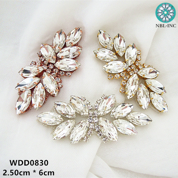 (1PC) Silver gold rhinestone b - Sew On Rhinestone recension och pris