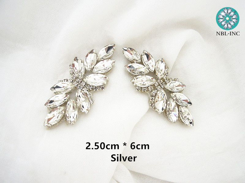 (1PC) Silver gold rhinestone b - Sew On Rhinestone recension och pris