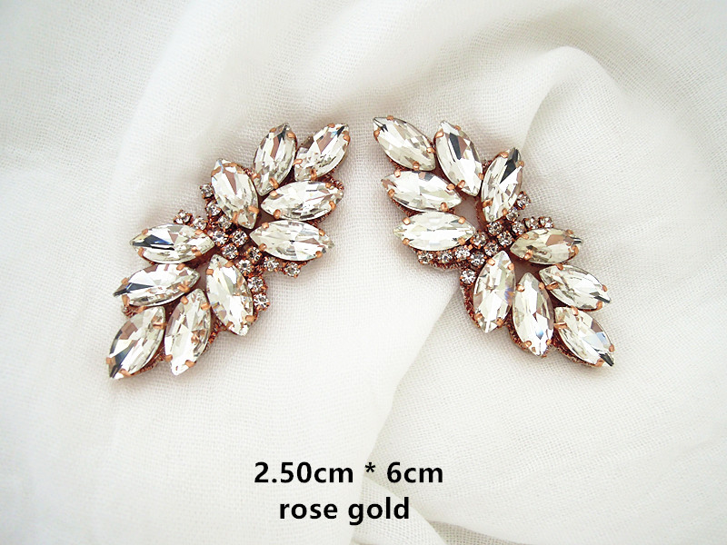 (1PC) Silver gold rhinestone b - Sew On Rhinestone recension och pris