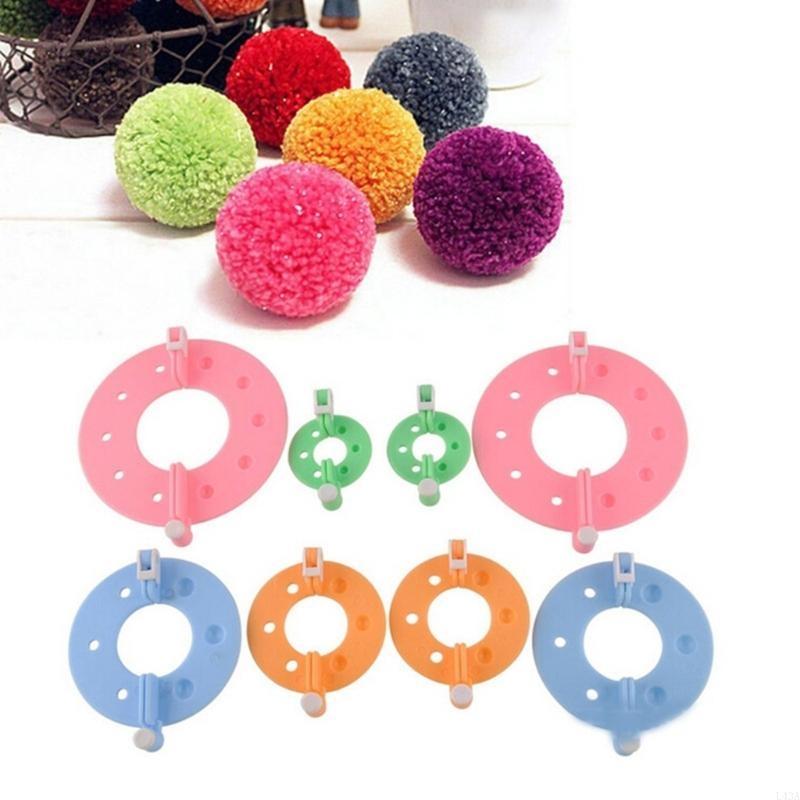 L43A 4Pcs DIY Wool Yarn Knitti - Pom Pom Maker Tool recension och pris